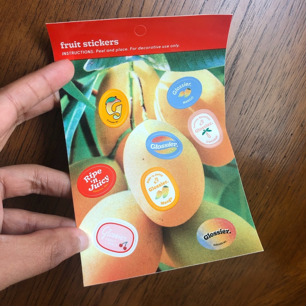 Glossier 2019 Mango 🥭 Stickers